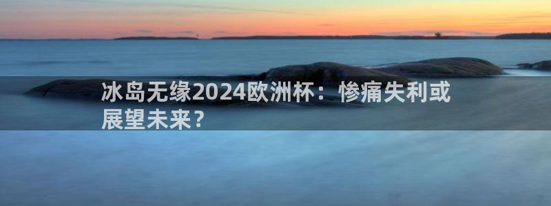 欧洲杯2024下单：冰岛无缘2024欧洲杯：惨痛失利或
展望未来？